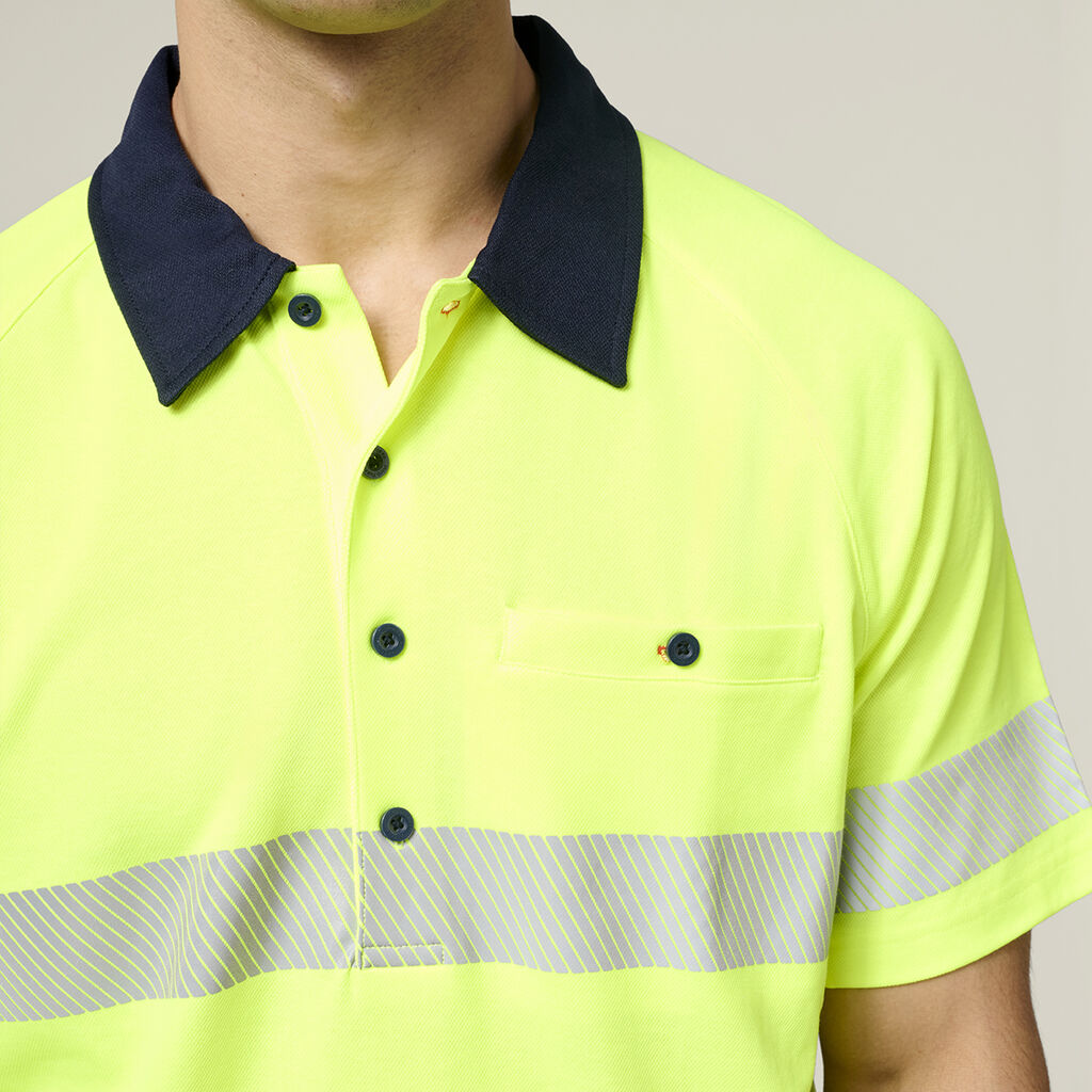 Core Hi-Vis 2 Tone Taped Vented Short Sleeve Polo