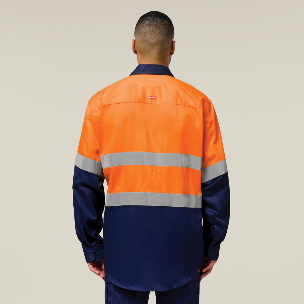 Core Hi-Vis 2 Tone Taped Cotton Drill Shirt