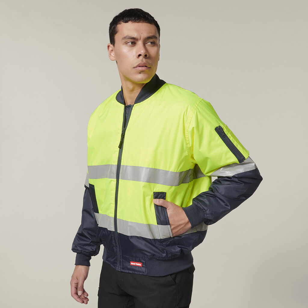 Core Hi-Vis 2 Tone Taped Waterproof Bomber Jacket