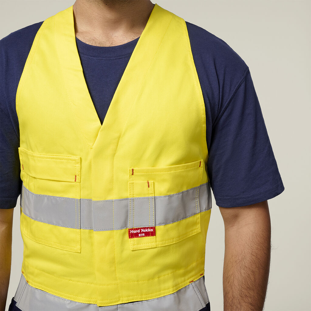Hi-Vis 2Tone Action Back Cotton Taped Overall