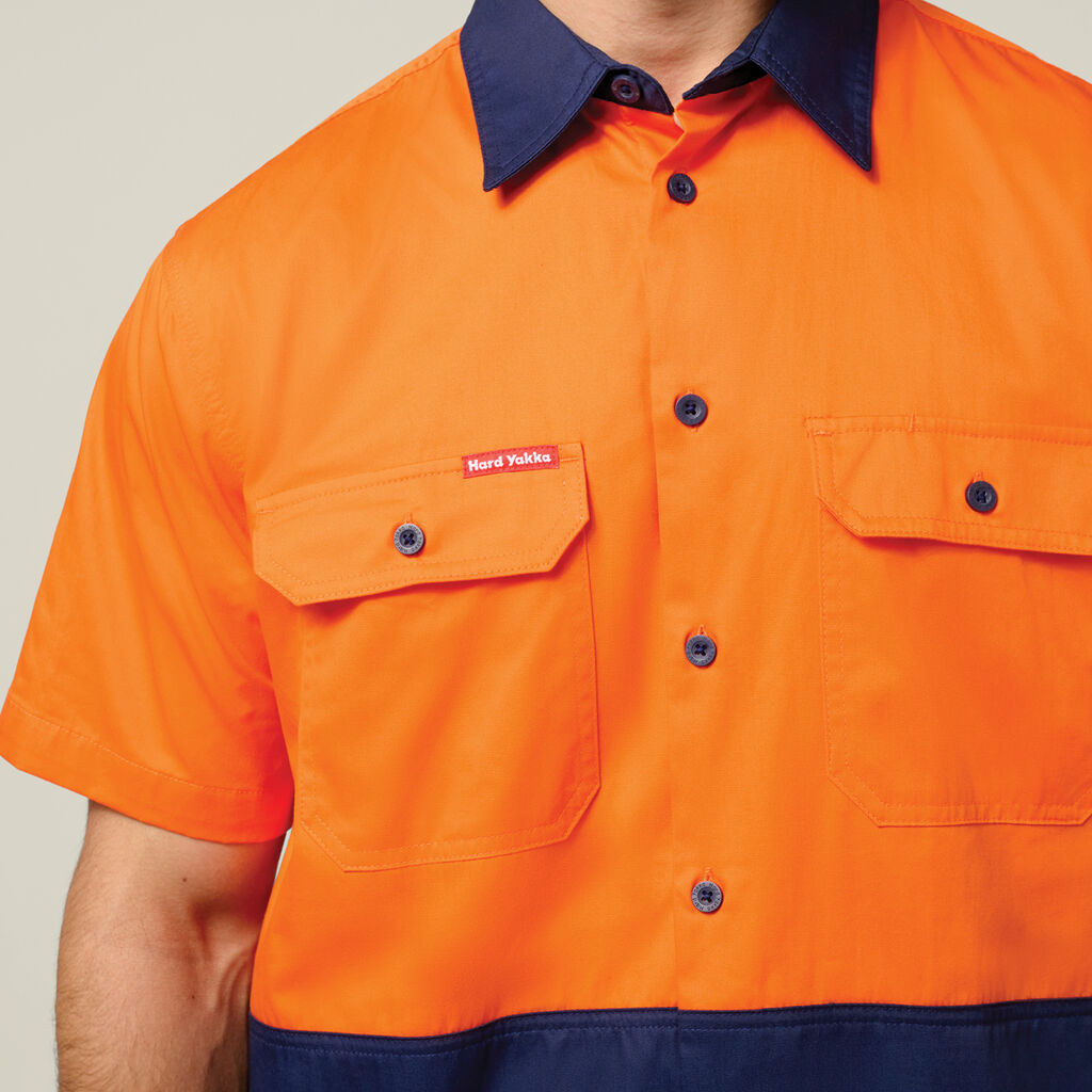 Core Hi-Vis Light Weight Vented Short Sleeve Cotton Shirt
