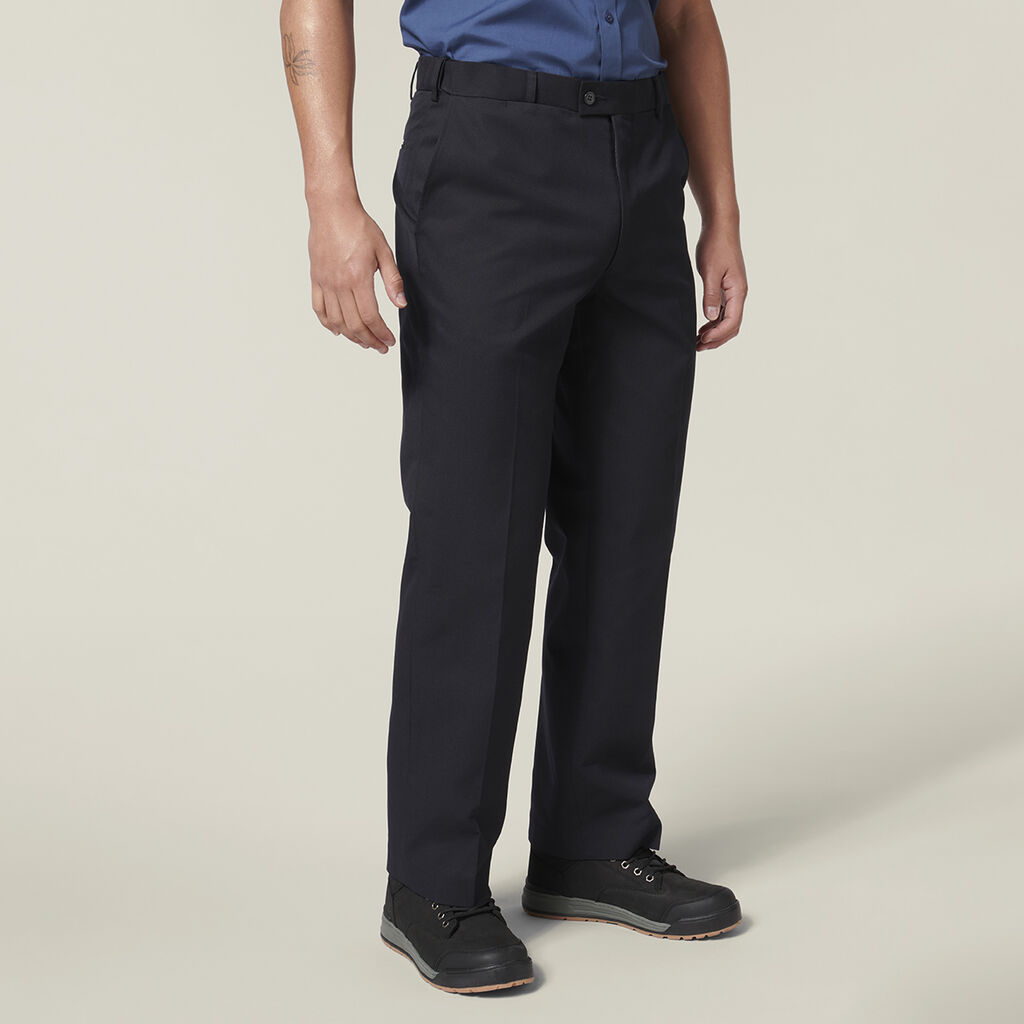 Permanent Press Plain Front Pant