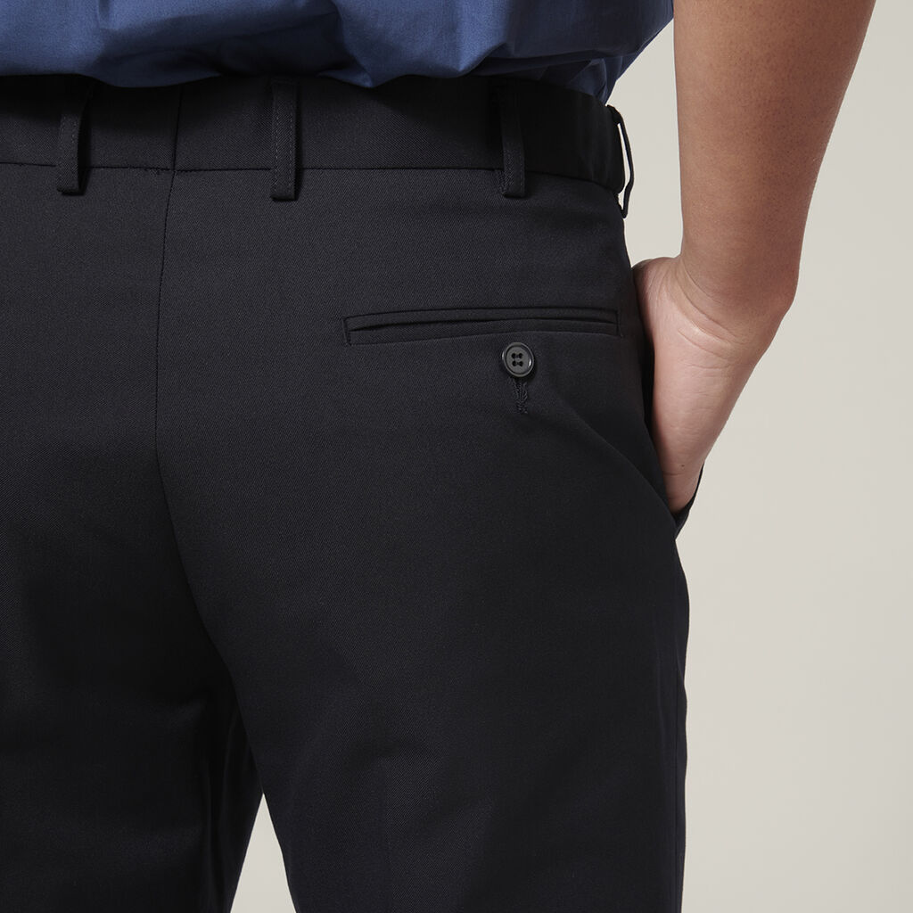 Permanent Press Plain Front Pant
