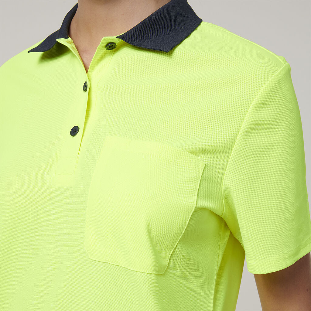 Womens  Short Sleeve Hi Vis Polo 
