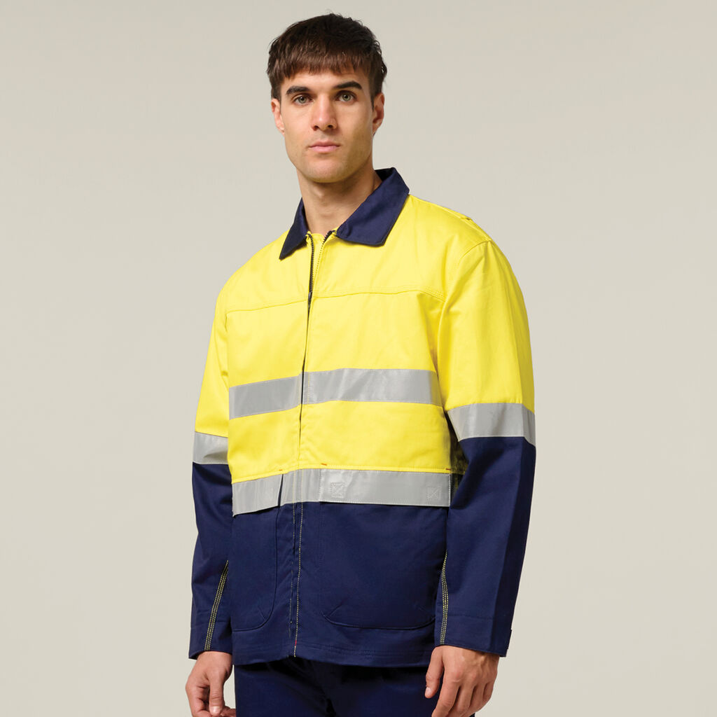 Core Hi-Vis 2 Tone Cotton Drill Taped Jacket