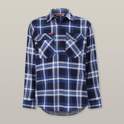 Core Long Sleeve Closed Front Check Flannel Shirt