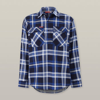 Core Long Sleeve Closed Front Check Flannel Shirt