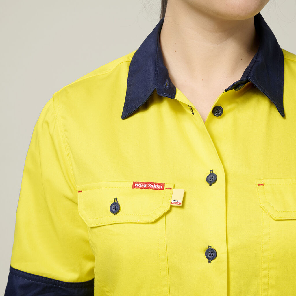 Womens Long Sleeve  Hi Vis 2 Tone Vented Shirt