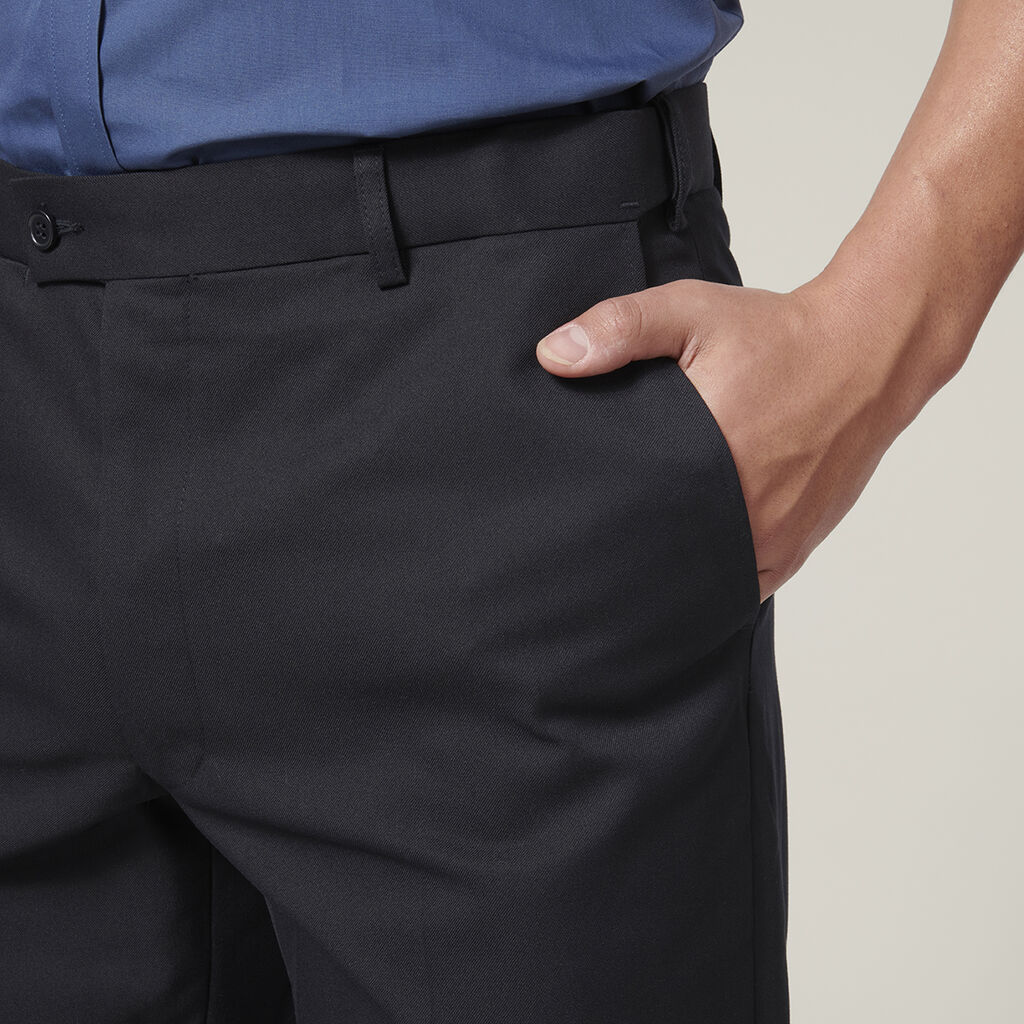 Permanent Press Plain Front Pant