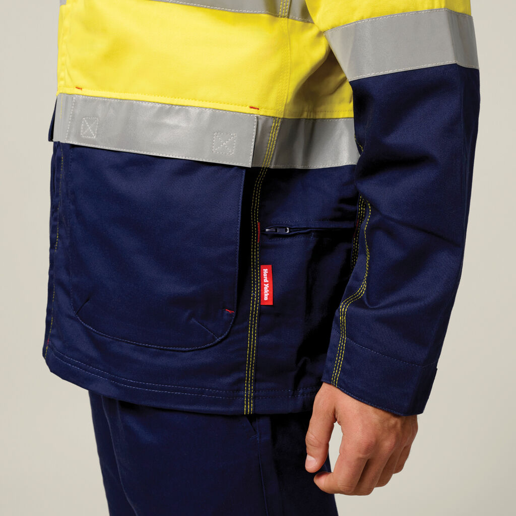 Core Hi-Vis 2 Tone Cotton Drill Taped Jacket