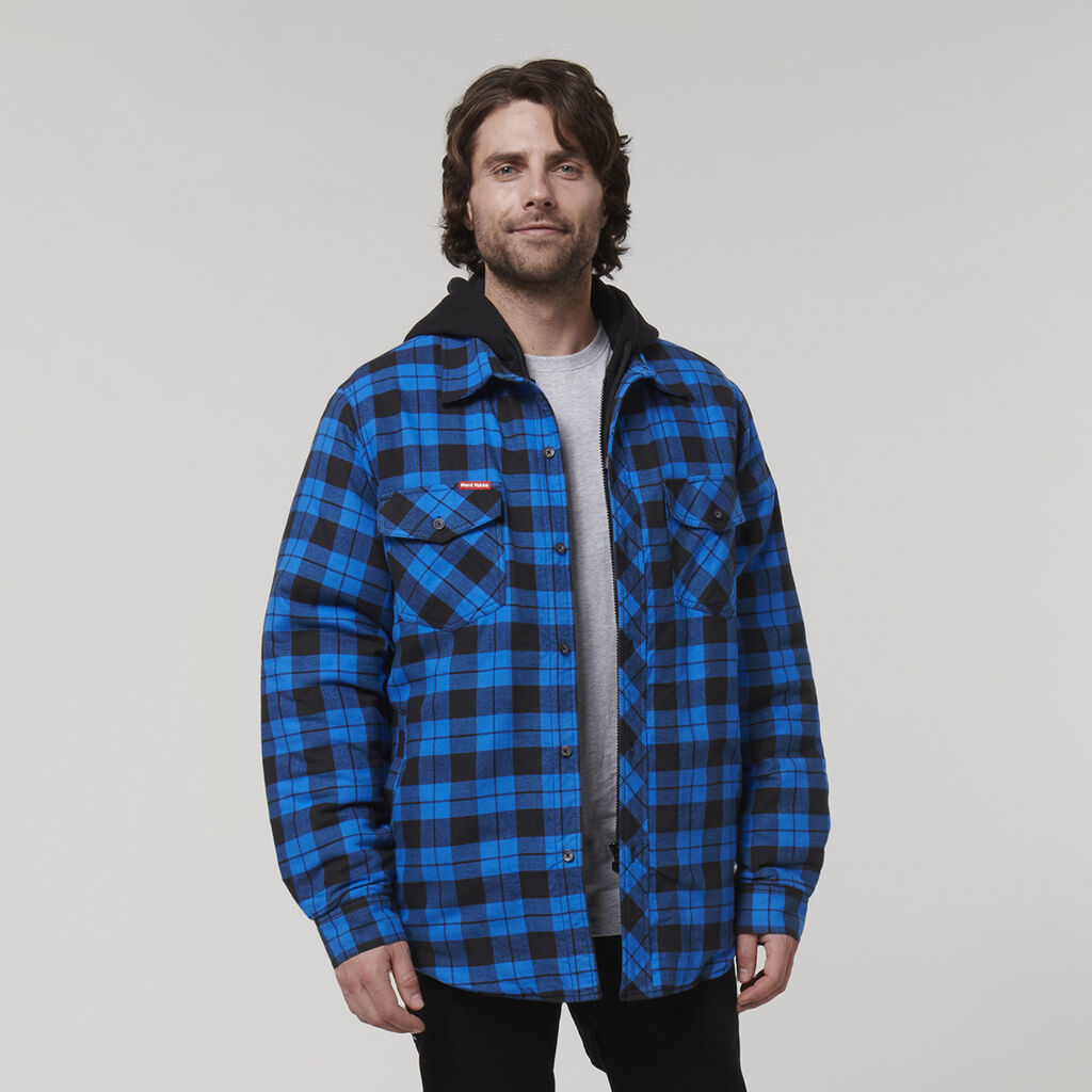 Quilted Flannel Hooded Shacket