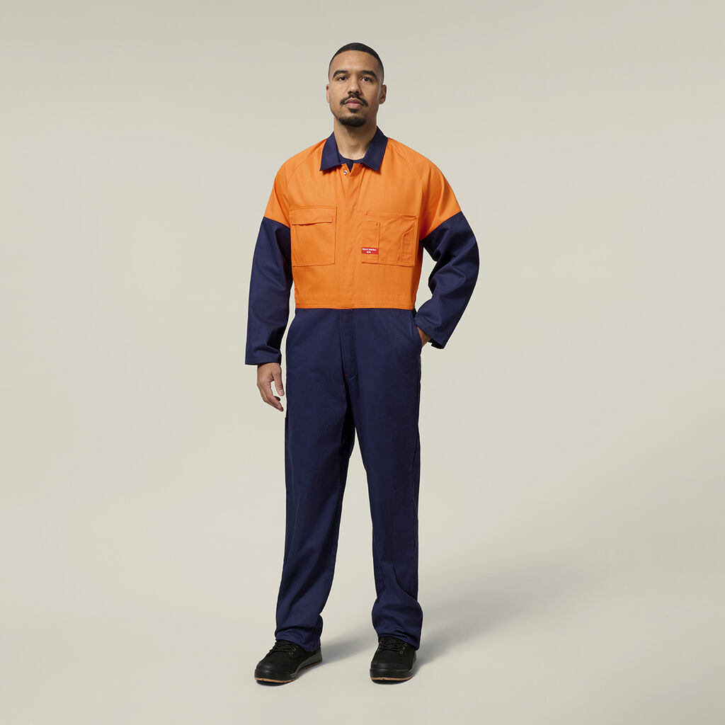 Hi-Vis 2Tone Cotton Drill Coverall
