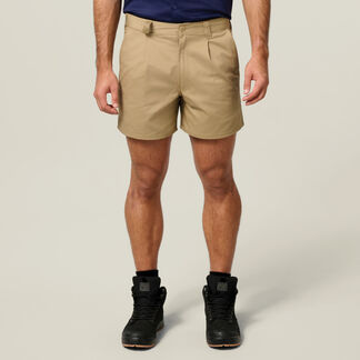 Relaxed Fit Cotton Drill Short With Belt Loops