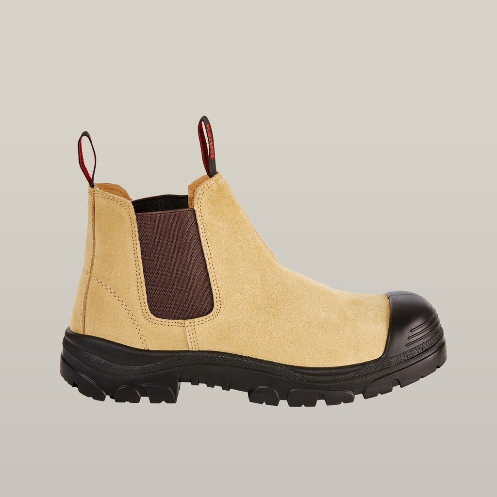 Grit Pull On Steel Toe Safety Boot - Sand