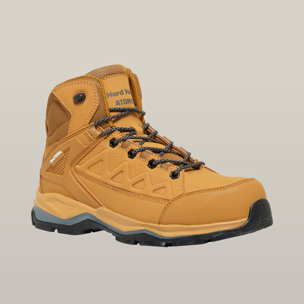 Atomic Hybrid Lace Up & Side Zip Safety Boot - Wheat