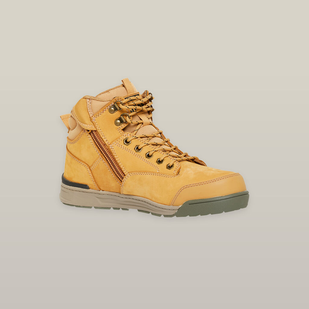 3056 Lace Zip Safety Boot - Wheat image number null