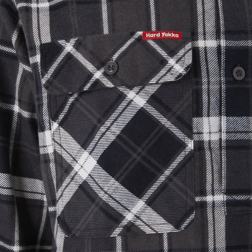 Core Long Sleeve Closed Front Check Flannel Shirt