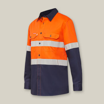 Koolgear Hi-Vis 2 Tone Taped Vented Long Sleeve Shirt