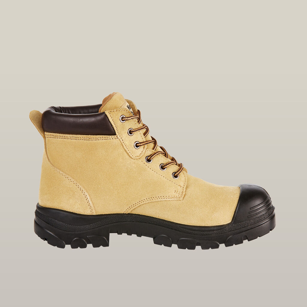 Gravel Lace Up Steel Toe Safety Boot - Sand