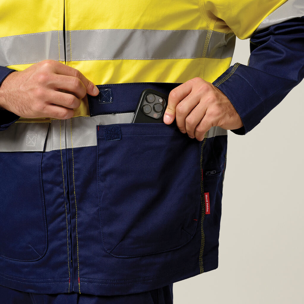 Core Hi-Vis 2 Tone Cotton Drill Taped Jacket