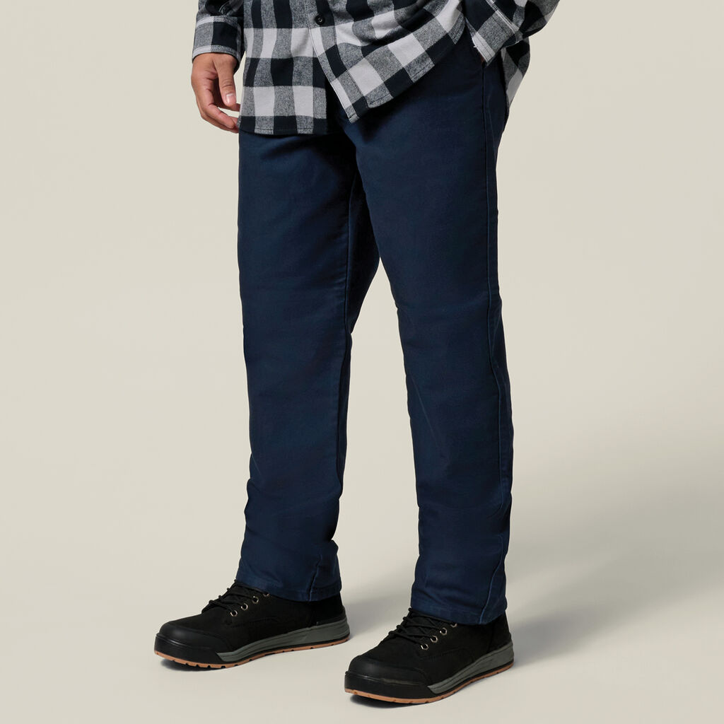 Moleskin Plain Front Denim Work Jeans