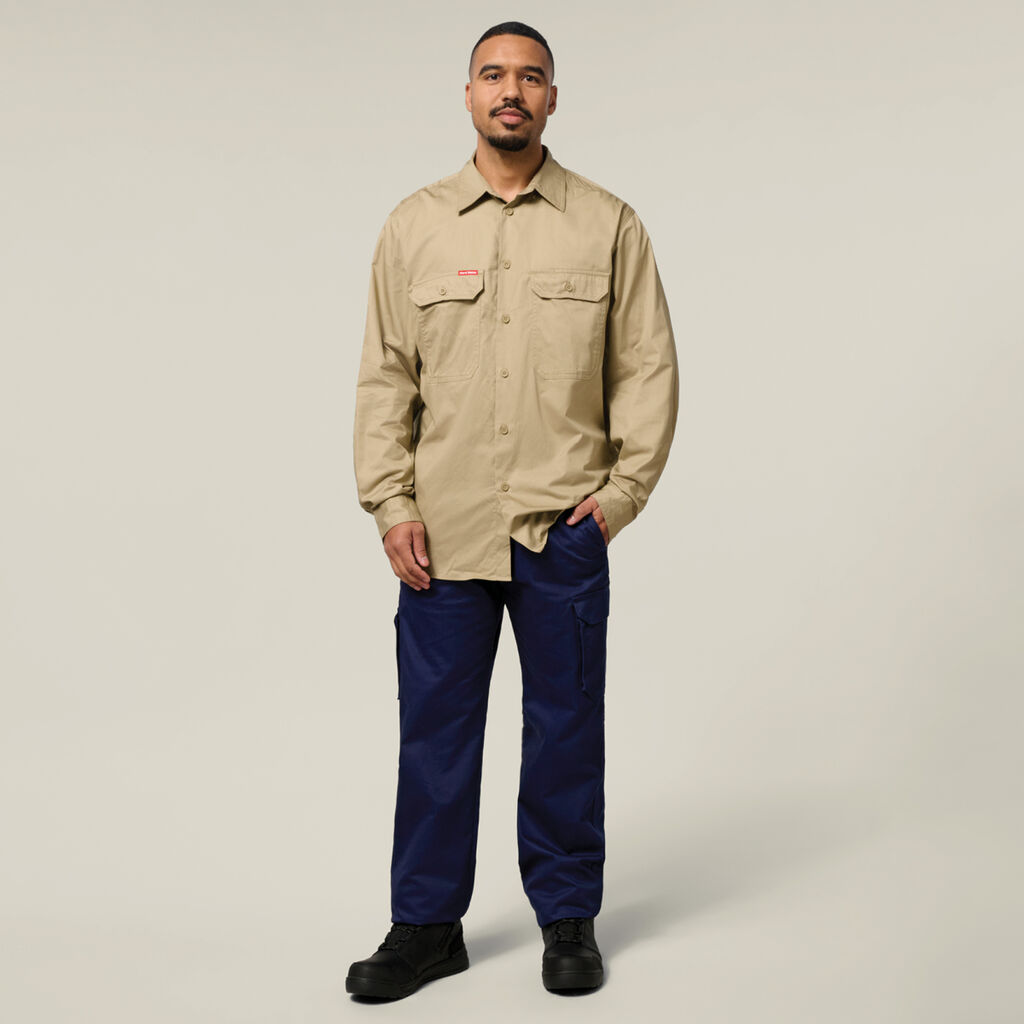 Core Long Sleeve Lightweight Vented Cotton Shirt