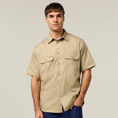 Core Short Sleeve Lightweight Vented Cotton Shirt