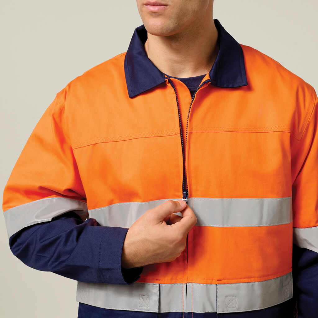 Core Hi-Vis 2 Tone Cotton Drill Taped Jacket