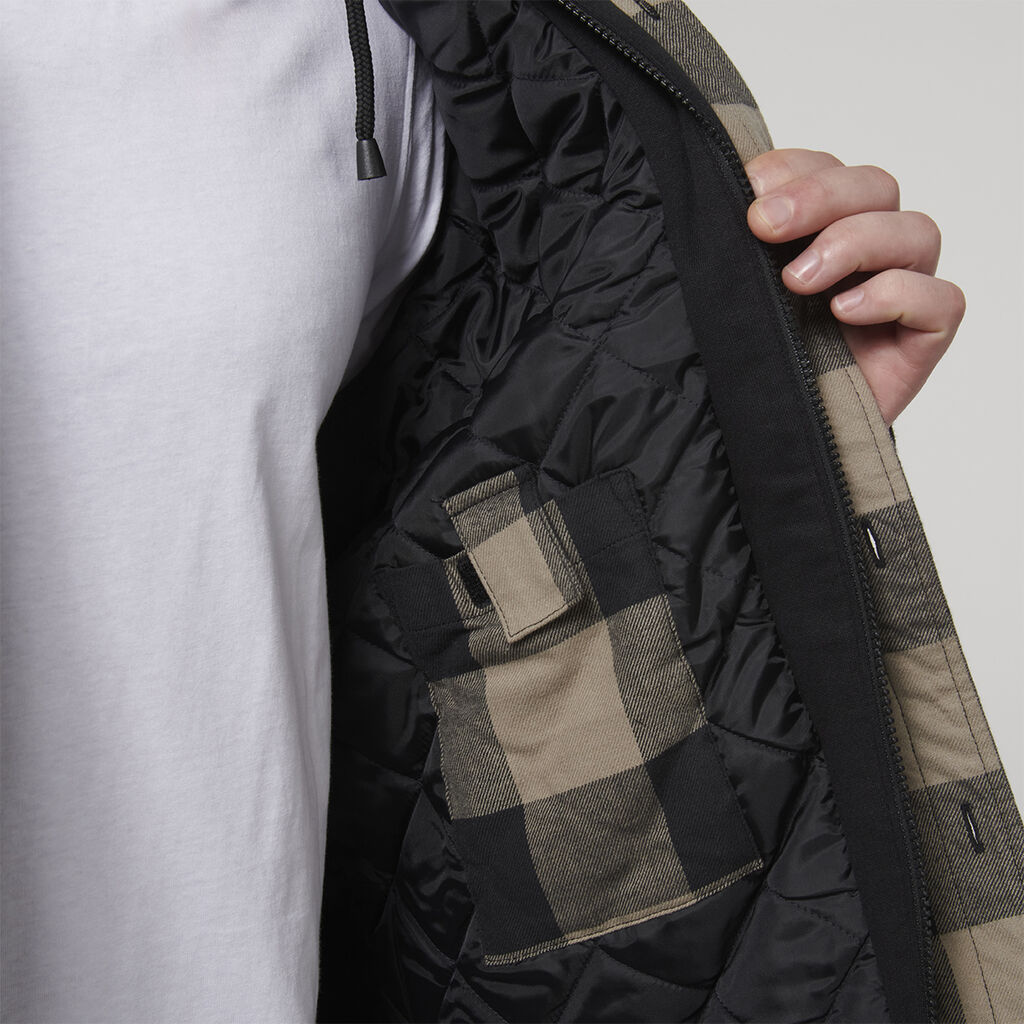 Quilted Flannel Hooded Shacket