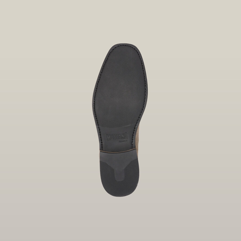 Mustang Signature Pull-up Leather Boot - Taupe Suede