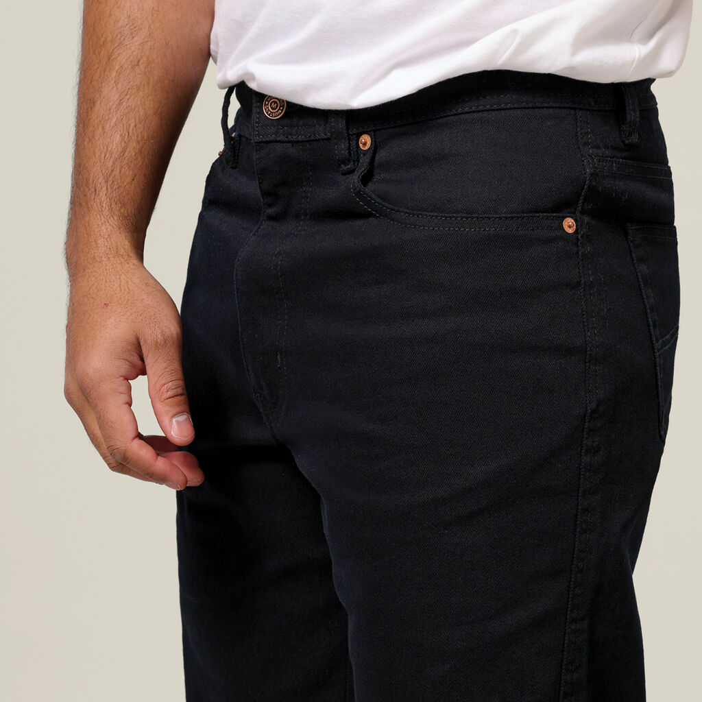 Mustang Regular Fit Stretch Work Jean - Black