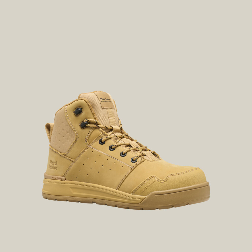 Evolution Lace Up & Side Zip 5" Steel Toe Safety Boot - Wheat