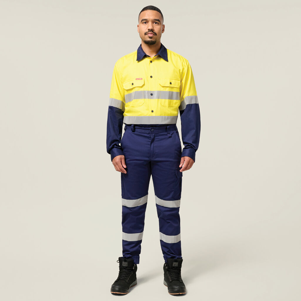 Core Hi-Vis 2 Tone Taped Cotton Drill Shirt