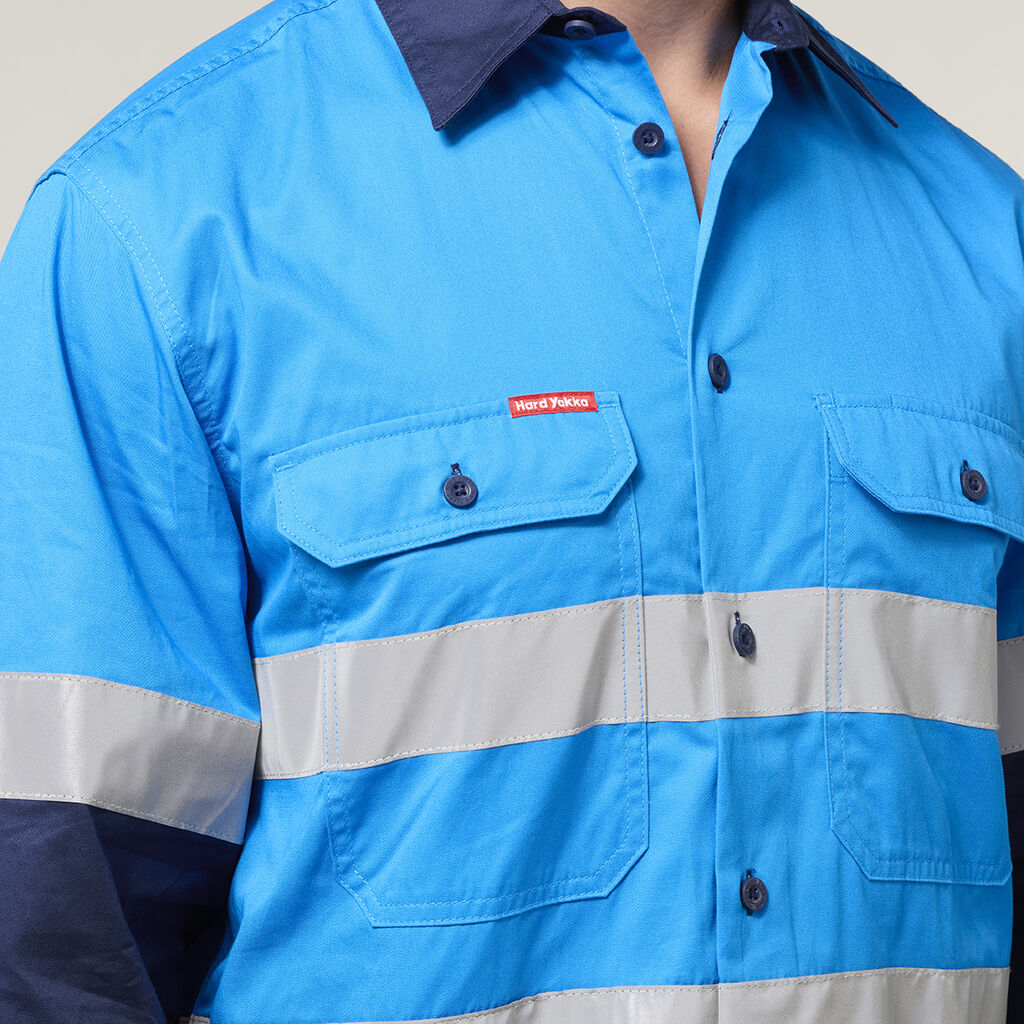 Core Long Sleeve Lightweight Spliced Taped Vented Drill Shirt