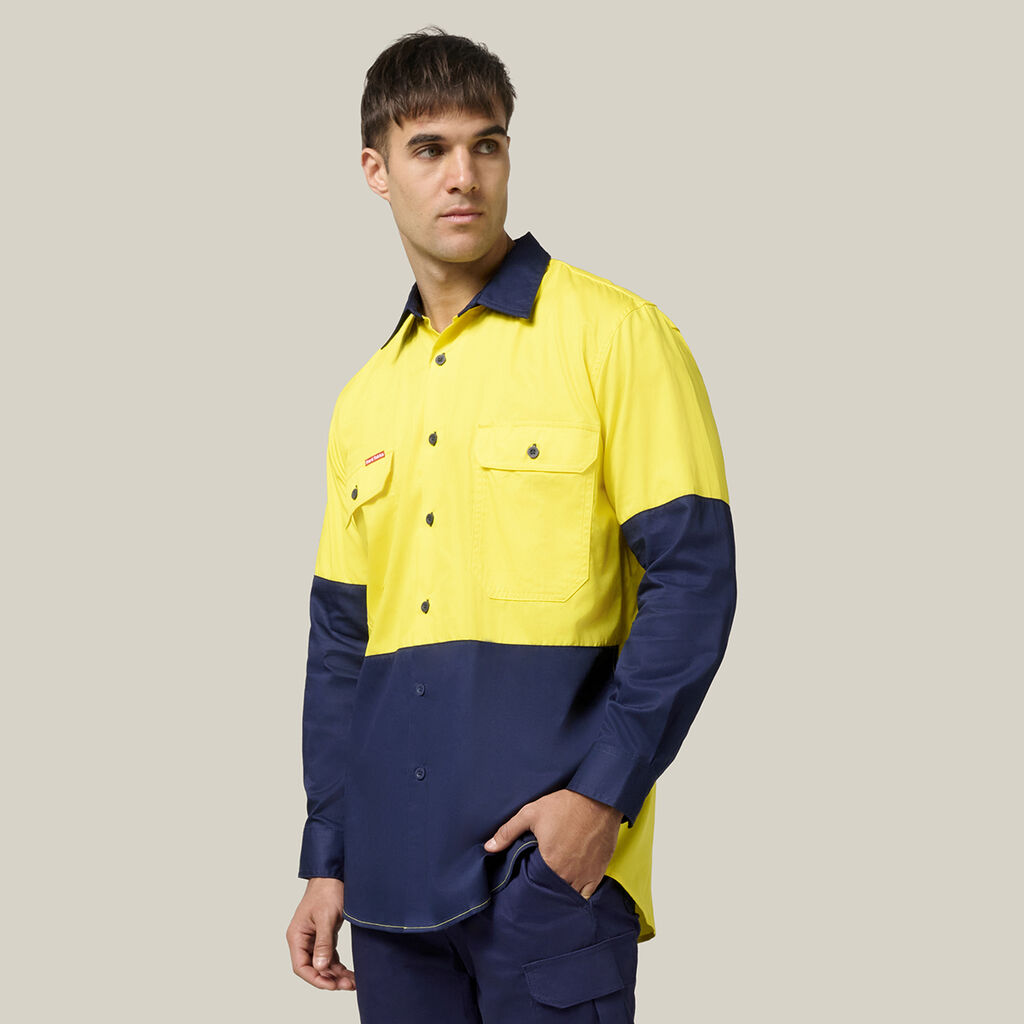 Core Hi-Vis 2 Tone Vented Long Sleeve Shirt