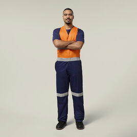 Foundations Two Tone Cotton Drill Action Back  Overall With Tape
