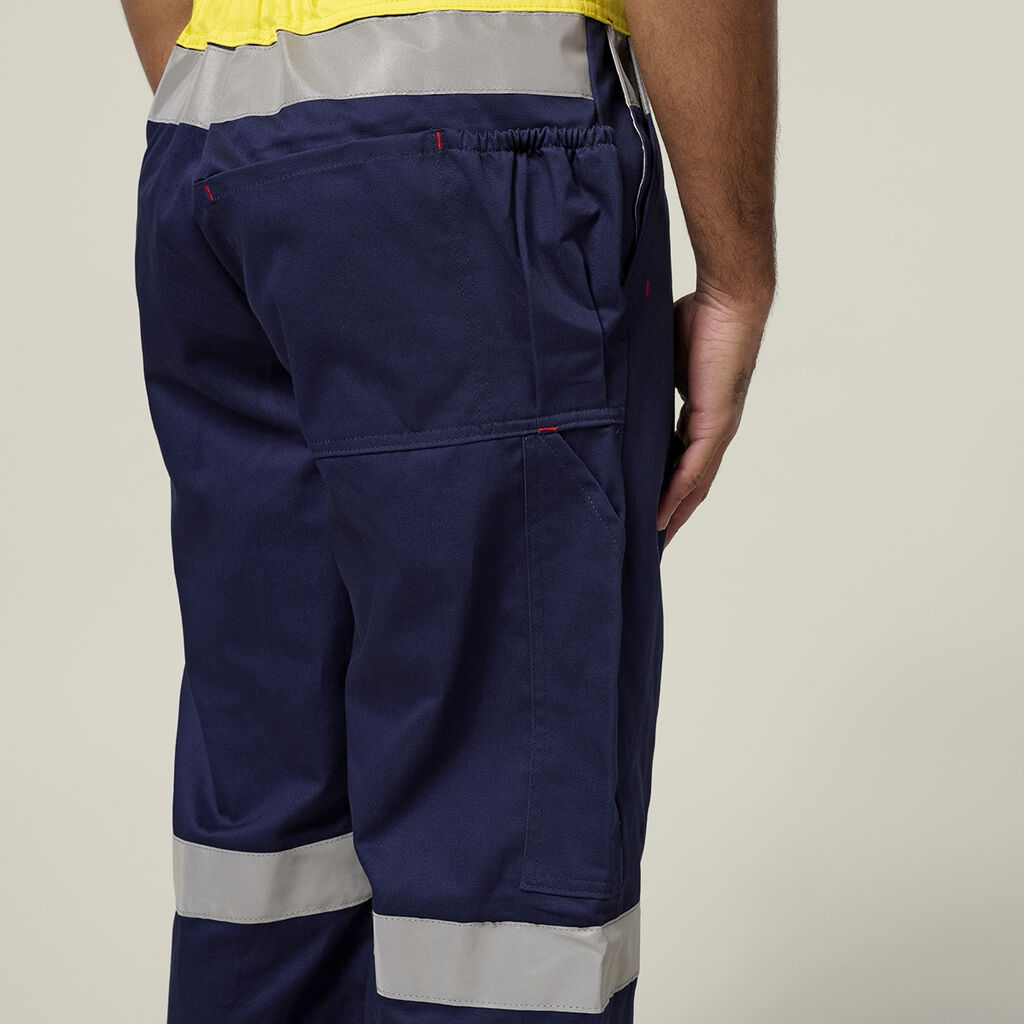 Hi-Vis 2Tone Action Back Cotton Taped Overall