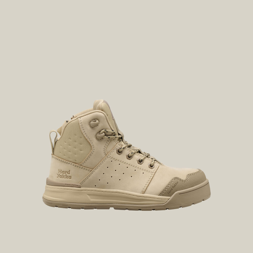 Women's Evolution Lace Up & Side Zip 5" Steel Toe Safety Boot - Sand