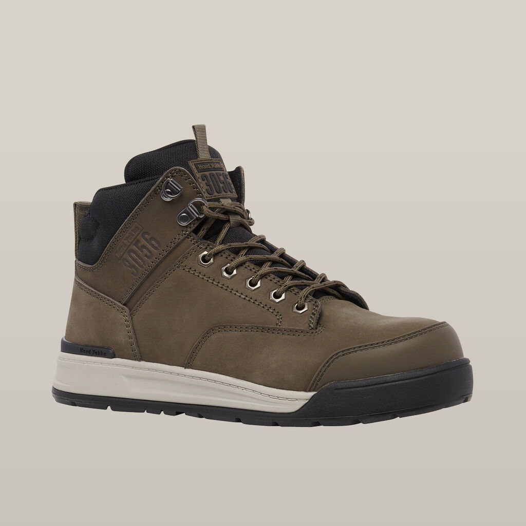 3056 Lace Zip Safety Boot - Cedar