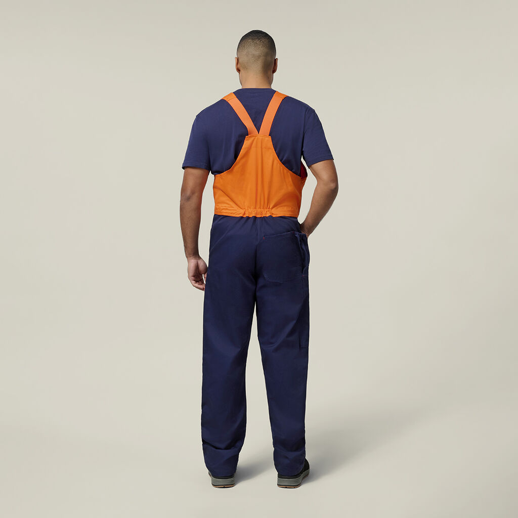 Foundations Hi-Visibility Two Tone Cotton Drill Action Back Overall