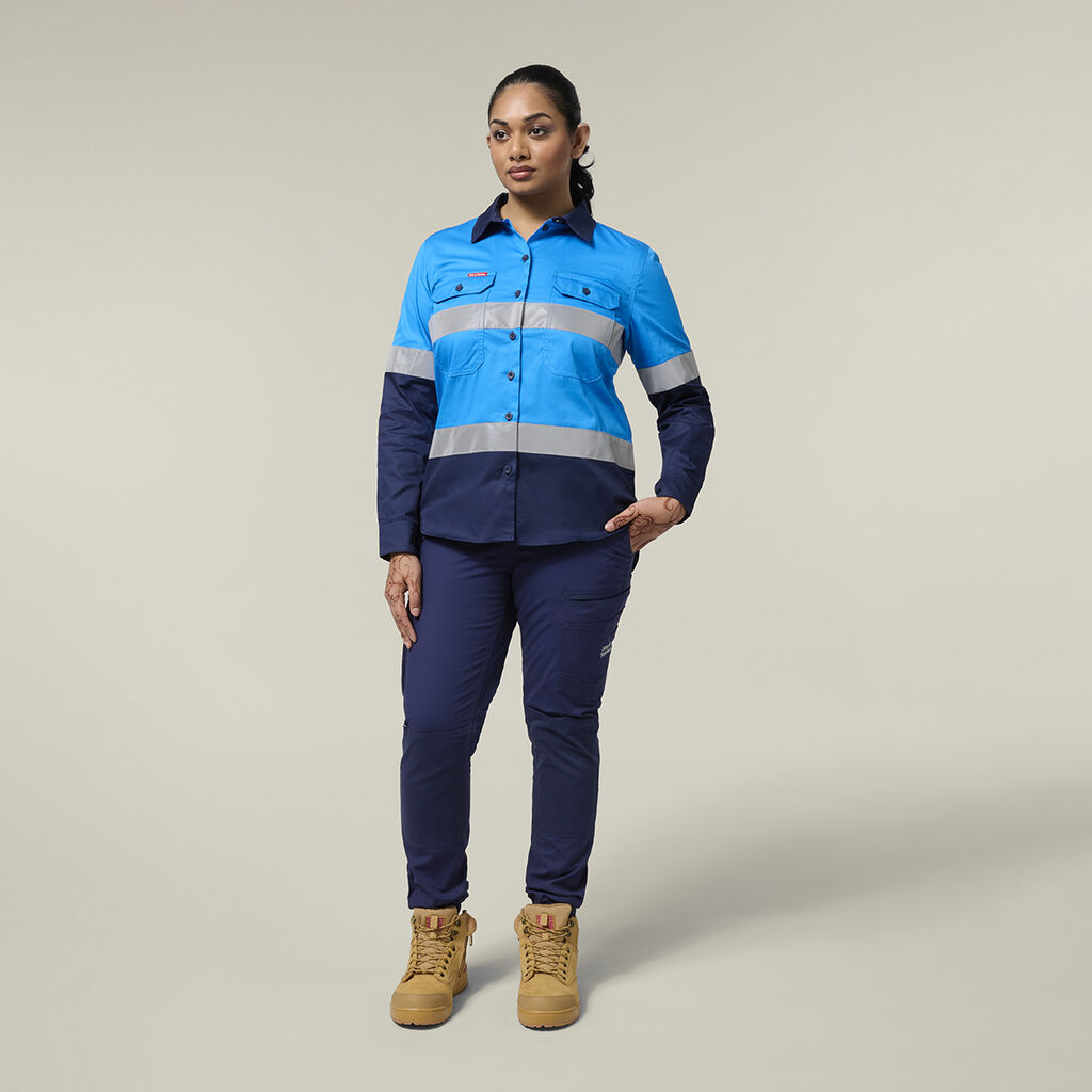 Women's Core Long Sleeve Lightweight Spliced Taped Vented Drill Shirt