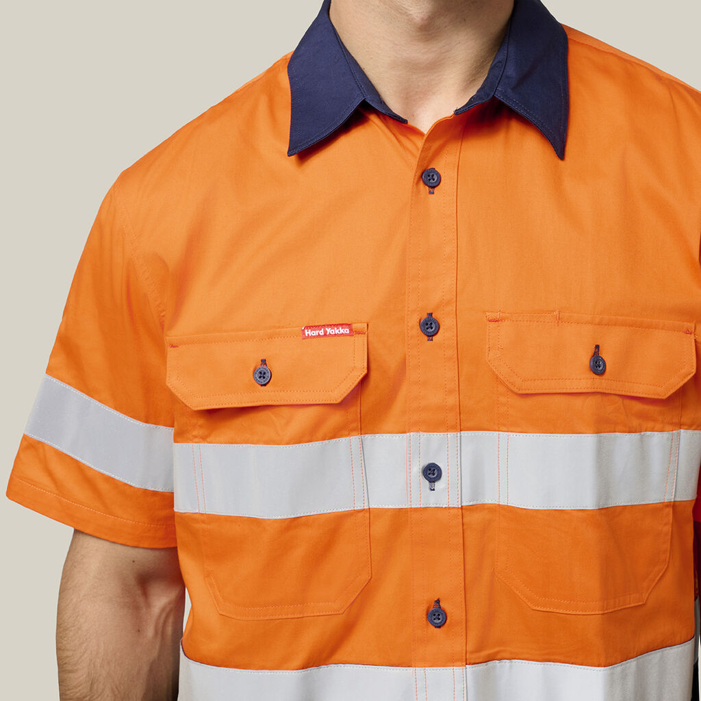 Core Hi-Vis 2 Tone Taped Vented Short Sleeve Shirt