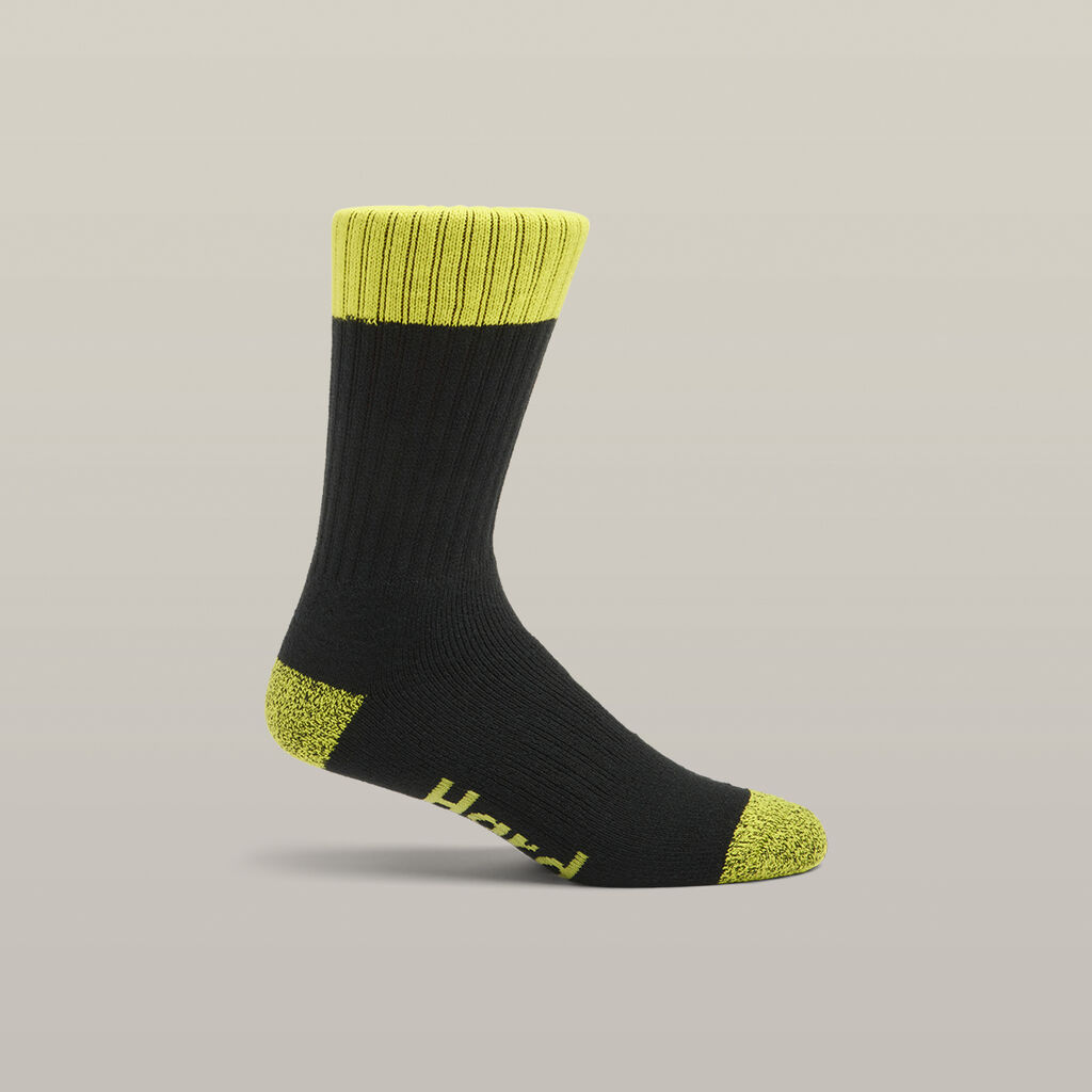 Core Hi Vis Work Crew Sock - 3 Pack
