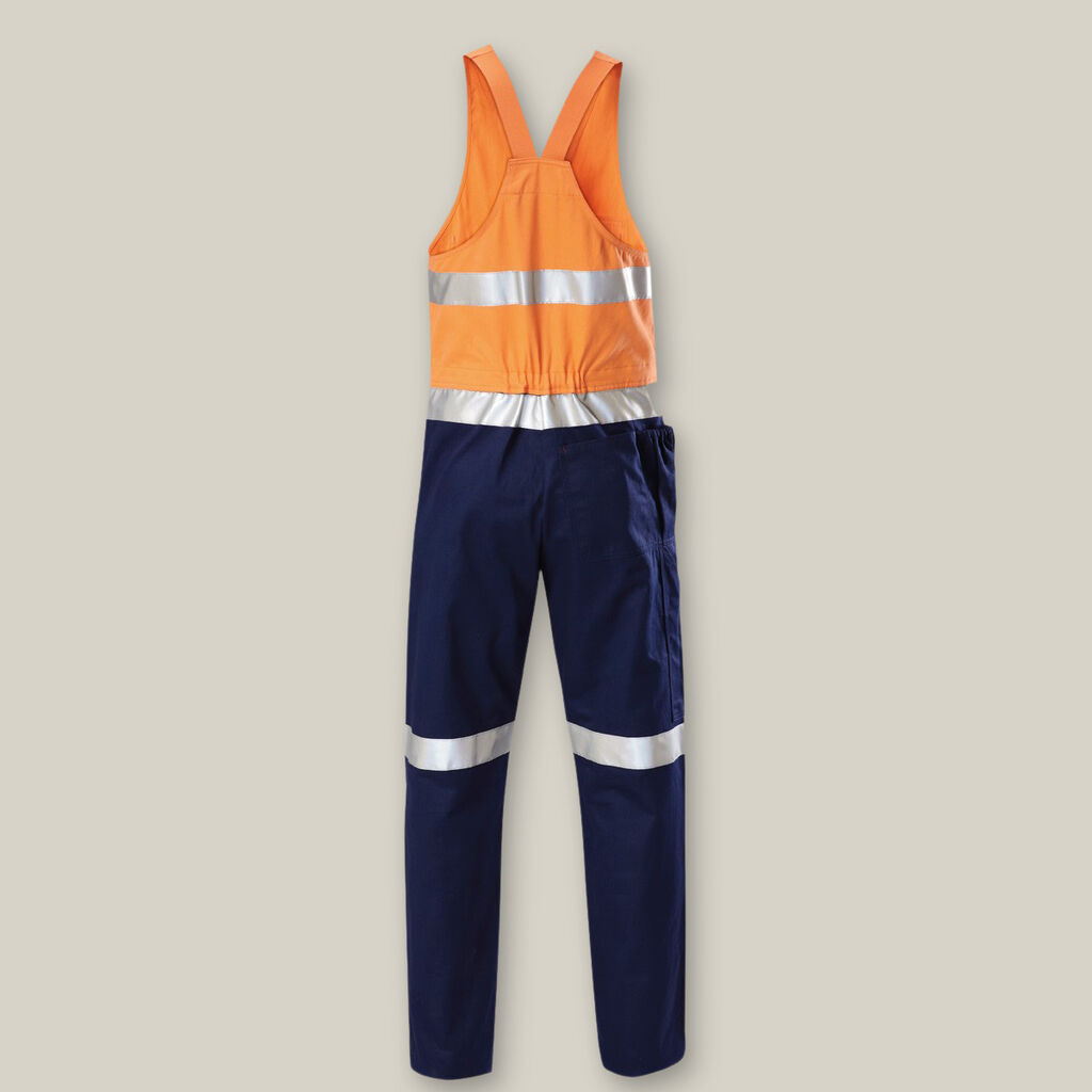 Hi-Vis 2Tone Action Back Cotton Taped Overall