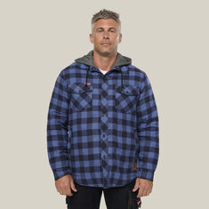 Quilted Flannel Hooded Shacket