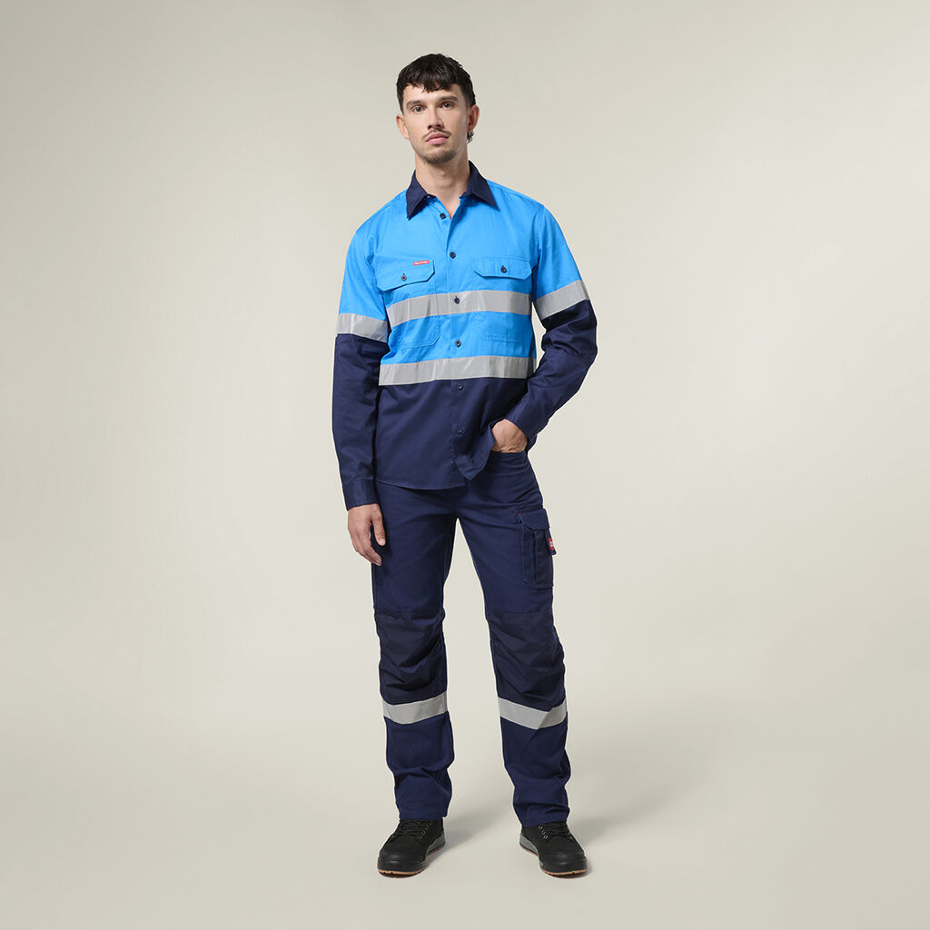 Core Long Sleeve Lightweight Spliced Taped Vented Drill Shirt