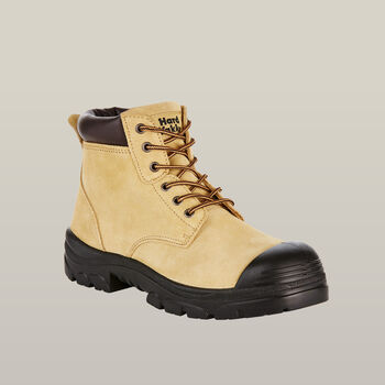 Gravel Lace Up Steel Toe Safety Boot - Sand