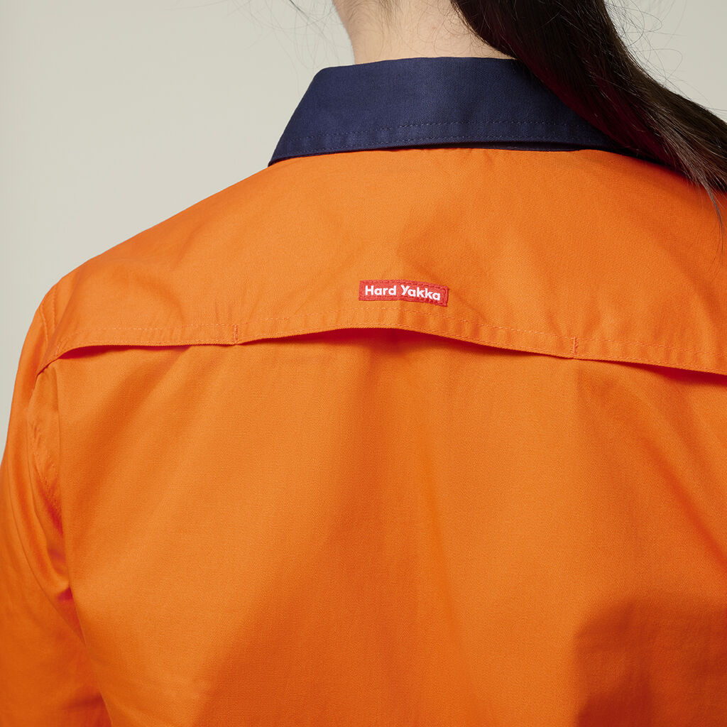 Womens Long Sleeve  Hi Vis 2 Tone Vented Shirt