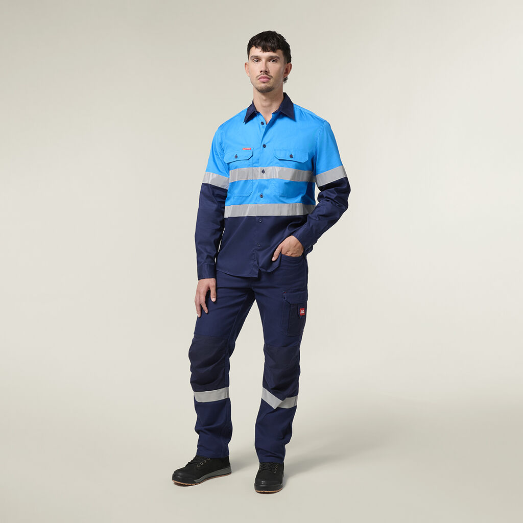 Core Long Sleeve Lightweight Spliced Taped Vented Drill Shirt