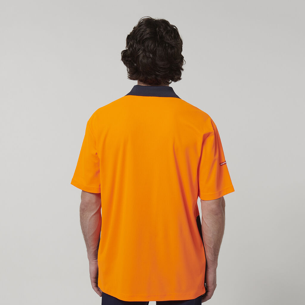 Mens Short Sleeve Hi Vis Polo
